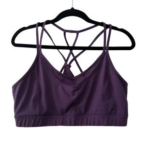 GAIAM Deep Purple Strappy Sports Bra